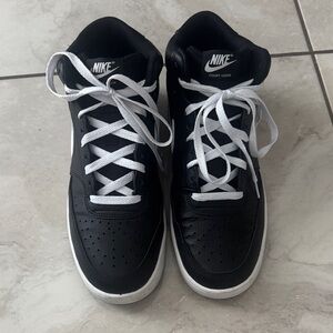 Nike Court Vision Black and White Sneakers